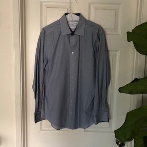 Pre-Owned Kenneth Cole Reaction Blue striped LS